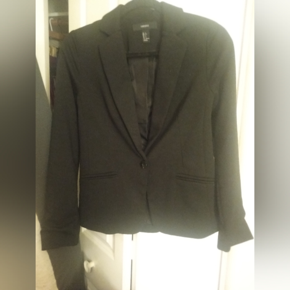 Forever 21 Classic Black Suit Jacket Pre-owned In Good Condition